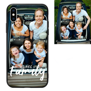 iPhoneXs Custom We Are Family Photo Protective Phone Case