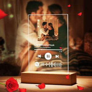 Romantic Gifts Spotify Night Light Custom Spotify Music Decor Personalized Spotify Gifts