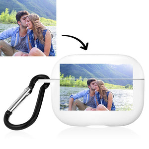 Custom Airpods Case For Airpods Pro Airpods 3nd White Couple's Gifts With Photo