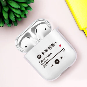 Custom Scannable Spotify Code Airpods 1 / 2 Case Transparent