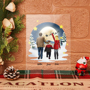 Gifts for Her Christmas Cartoon Family Members and Friends Custom Plaque