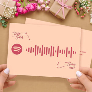 Custom Spotify Code Music Greeting Cards Gift Cards