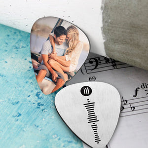 Custom Spotify Code Guitar Pick Engraved Photo Guitar Pick Gifts Gifts For Boyfriend