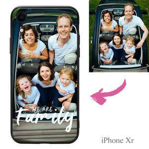 iPhoneXr Custom We Are Family Photo Protective Phone Case