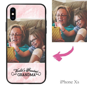 iPhoneXs Custom Grandma Photo Protective Phone Case
