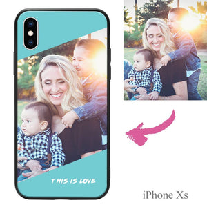 iPhoneXs Custom This Is Love Photo Protective Phone Case