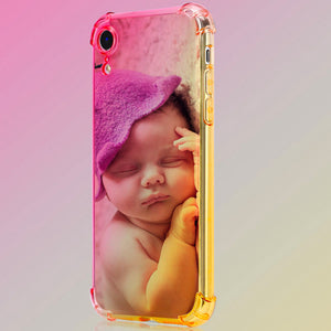 Custom Baby Rainbow Gradient Phone Case(Quadrang Leairbag Anti-fall)