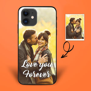 Custom Photo iPhone 13/12 Case With Name Engraved Photo And Text Phone Case With Soft Shell