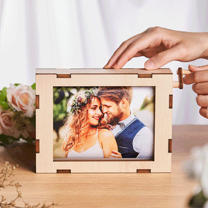 Personalized Rolling Photo Frame Custom Pictures Wooden Decor Valentine's Day Gift - Getcustomphonecase