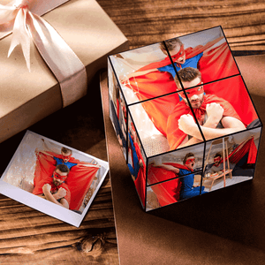 Father's Day Gift Custom Photo Rubic's Cube Photo Cube