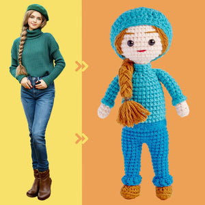 Custom Crochet Doll Personalized Gifts Handwoven Mini Look alike Dolls - Beautiful Woman Doll - Getcustomphonecase