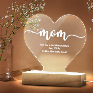 Gift Idea for Mom - Night Light for Mommy - Personalized Gift for Mom - Mother's Day Gift - Gift for Mother in Law, Custom Mom Present