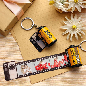 Custom Film Roll Keychain Customizable Romantic Customized Gifts Film keychain