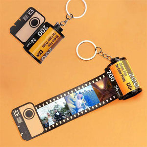 Spotify Code Scannable Film Roll Keychain Custom Photo Camera Roll Keychain Love 5-20 Pictures