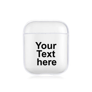 Custom Airpods Case For Airpods 2nd Transparent With Text