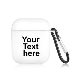 Custom Airpods Case For Airpods 2nd White With Text