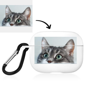 Custom Airpods Case For Airpods Pro Airpods 3nd White Cute Pet With Photo