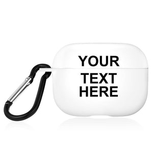 Custom Airpods Case For Airpods Pro Airpods 3nd White With Text