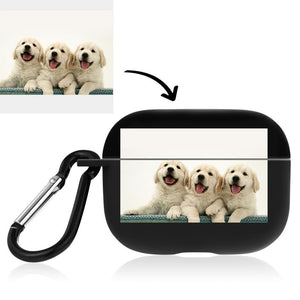 Custom Airpods Case For Airpods Pro Airpods 3nd Black Cute Pet With Photo