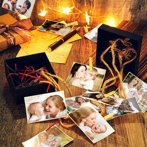 Custom Photo Christmas Box DIY Gifts Surprise Mother Theme