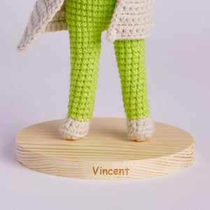 20cm Crochet Doll Custom Name Base Stand - Getcustomphonecase