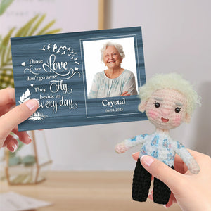 Personalized Crochet Doll Gifts Handmade Mini Look alike Dolls with Custom Memorial Card for Kids and Adults - Getcustomphonecase