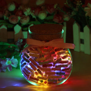 200pcs DIY Glow Wish Capsule Letter Message in Bottle