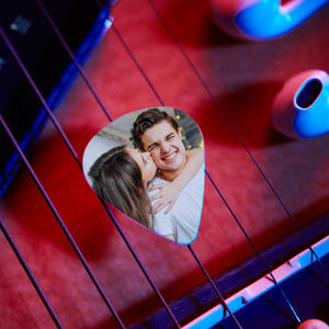Personalized Guitar Pick With Photo For Musicians Customized For Boyfriend -12Pcs