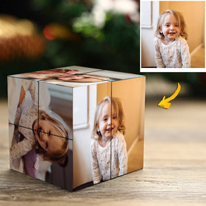 Custom Photo Rubic's Cube Baby's Gift Custom Multiphoto Cube
