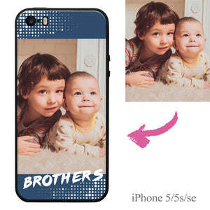 iPhone5/5s/se Custom Brothers Family Photo Protective Phone Case