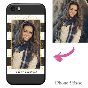 iPhone5/5s/se Custom Happy Everyday Photo Protective Phone Case