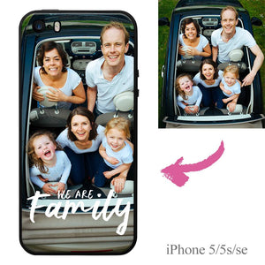 iPhone5/5s/se Custom We Are Family Photo Protective Phone Case