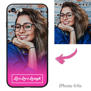 iPhone6/6s Custom Live Love Laugh Photo Protective Phone Case