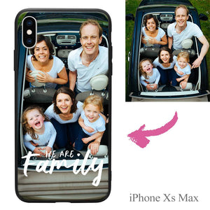 iPhoneXs Max Custom We Are Family Photo Protective Phone Case