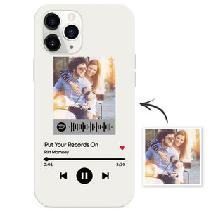 Custom Spotify Code iPhone Case Music Protection Creative Gifts For Lover - Grey