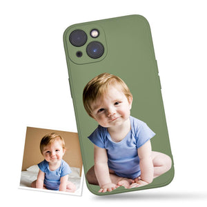 Custom Photo Green iPhone Case Personalized Protective Phone Case Creative Gifts