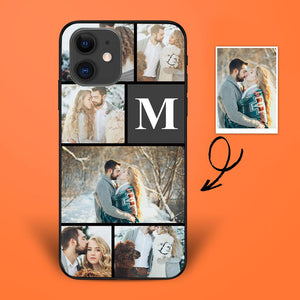 Custom iPhone Case With 6 Photo iPhone 12/13 Case Series - Single Letter