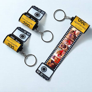Custom Photo Film Roll Personalized Picture Roll Keychain