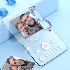 Father's Day Gifts Scannable Spotify Music Keychain