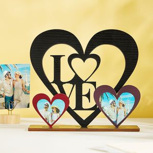 Custom Photo Frame Heart Love Creative Standing Couple Gifts - Getcustomphonecase