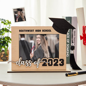 Custom Graduate Photo Frame Personalized Class School Wooden Frame Graduation Gift - Getcustomphonecase