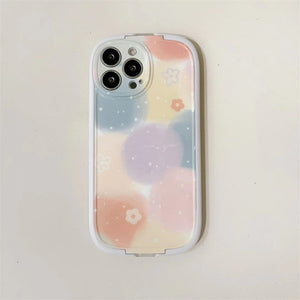 Colorful Blooming Flower iPhone 12/13 Case Wrist Support Gift for Women