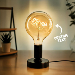Custom Text Vintage Edison Led Filament Modeling Lamp Soft Light Bulbs Decorative Warm Yellow Light Led - Getcustomphonecase