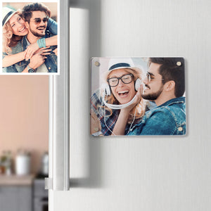 Custom Photo Acrylic Fridge Magnetic Frame Personalized Double-Sided Refrigerator Picture Frame - Getcustomphonecase