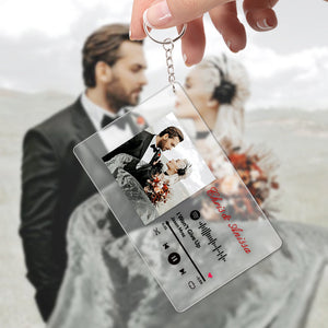 Custom Spotify Plaque With Photo Music Night Light / Photo Keychain Gift