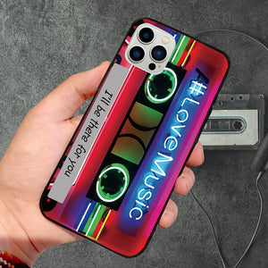 Custom Text Phone Case Mixtape Vintage Audio Cassette iPhone Case