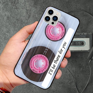 Personalized Text Cassette Tape iPhone Case Retro Style Gift for Friends