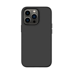 Multicolor Soft Liquid Silicone iPhone Case for Men Women - Black