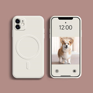Magnetic Silicone Case iPhone MagSafe Case Liquid Silicone iPhone Case